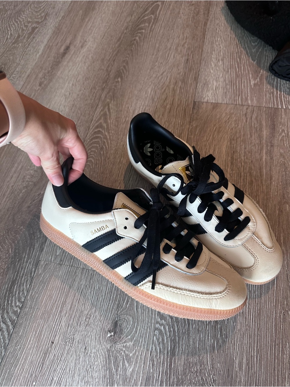 Adidas Samba Women’s Cream & Black Classic Sneaker